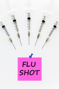A Flu Shot reminder at Florida Lung, Asthma and Sleep Specialists. 
