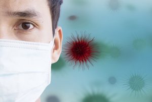 You can get the flu even by breathing the same air as an infected person.