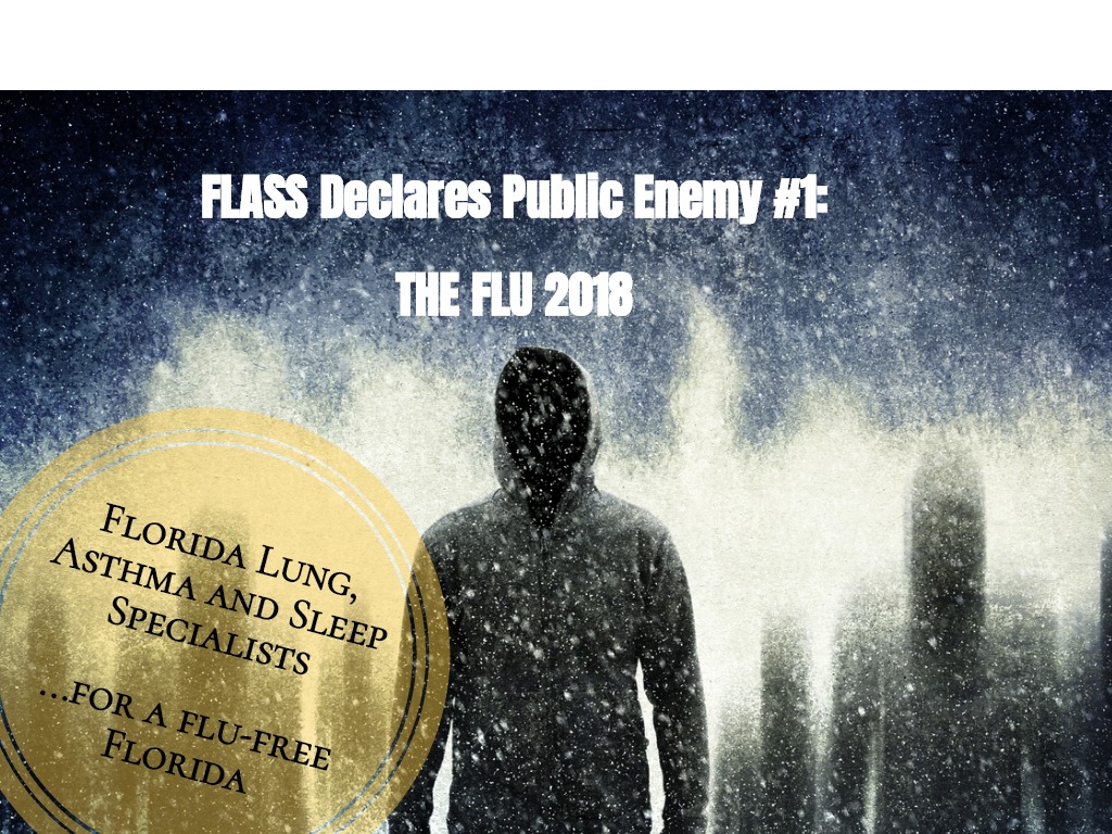 A hooded, dark and menacing figure personifies 2018 Flu. 