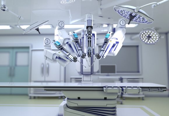 Lobectomy can be performed by surgical robots under the surgeon's control. 