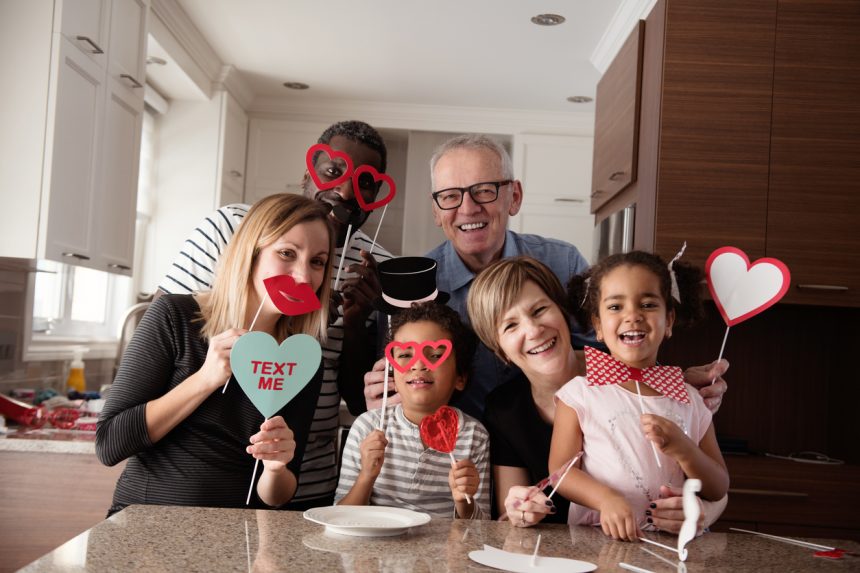 A happy family plans a Valentine party. Plans for some should include healthy choices for lungs and hearts.  This February:  Lungs and Heart go together.   